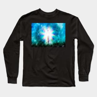 Figure emerges from light Long Sleeve T-Shirt